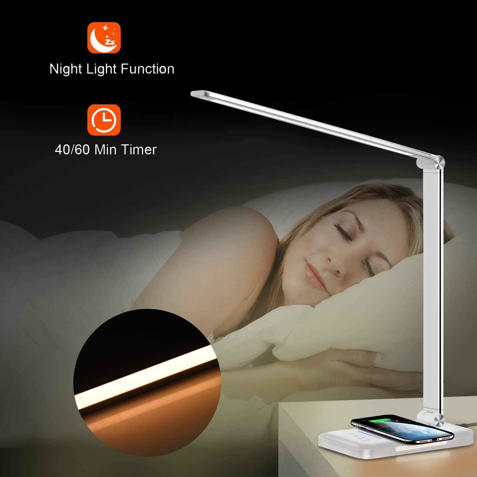 AFROG 3rd Gen Multifunctional LED Desk Lamp with Night Light afrogsmarthome